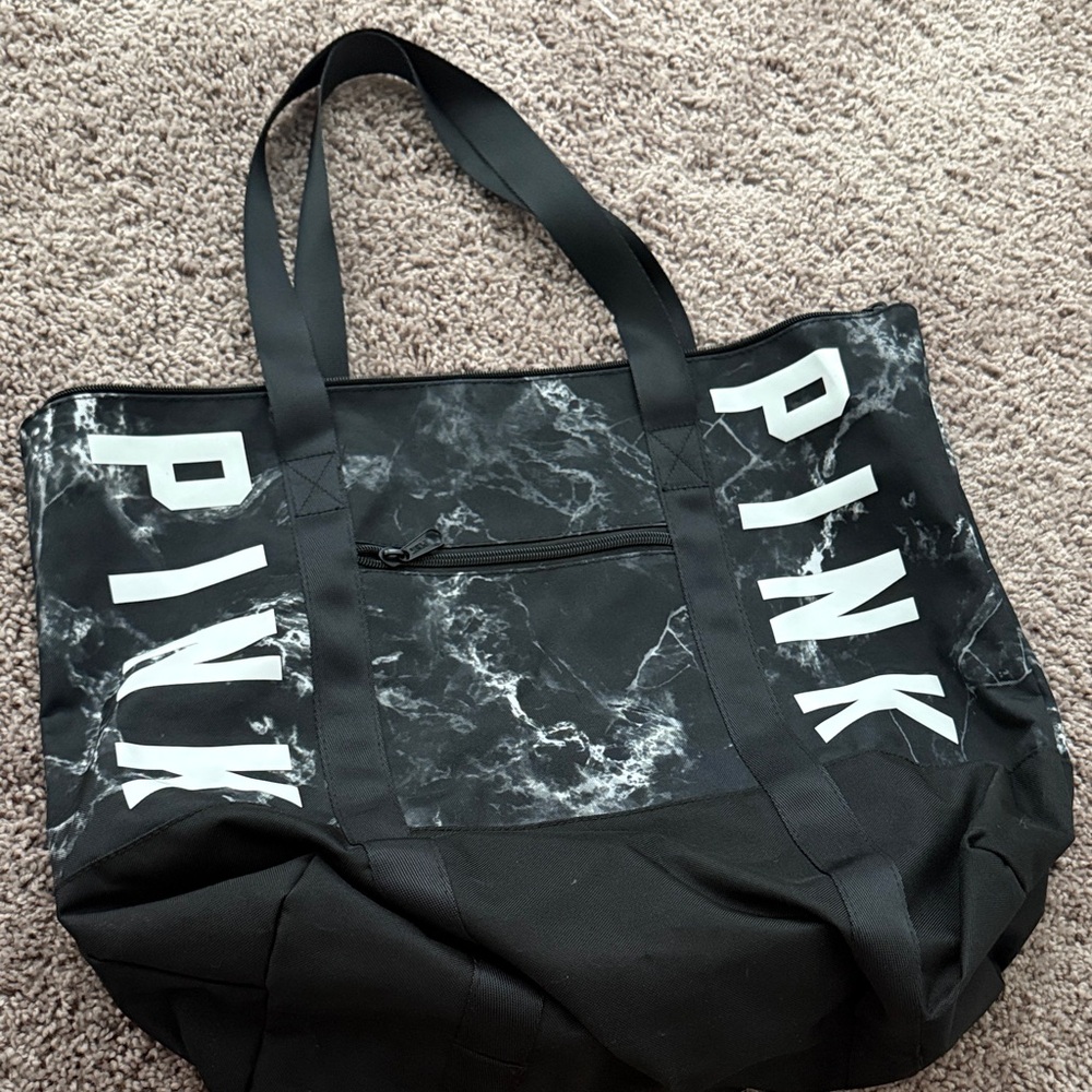 PINK Victoria's Secret Black and White Tote